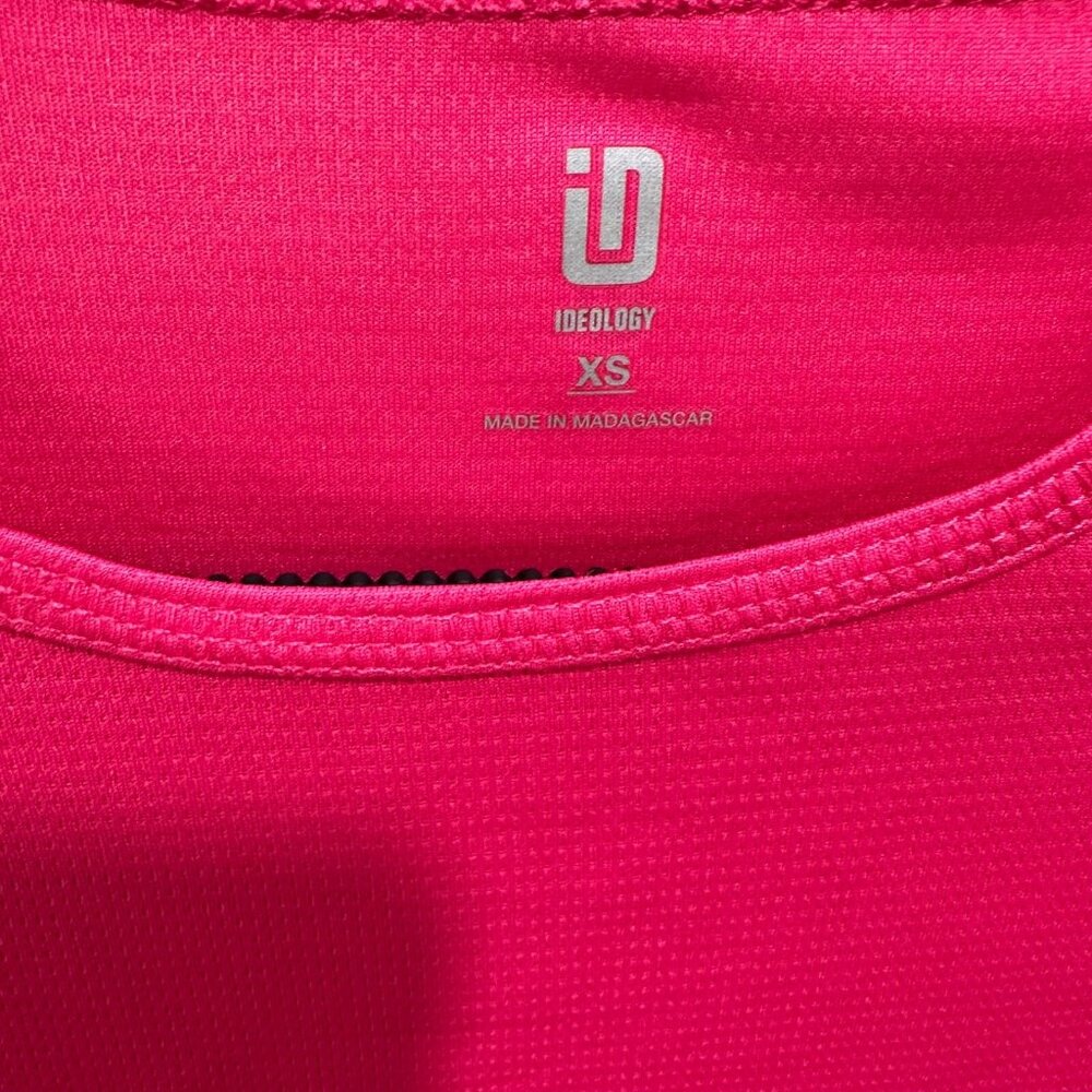 Ideology Womens Size XS Fiery Pink Mesh Athletic Athleisure Wicking T-Shirt NWT - Picture 5 of 6